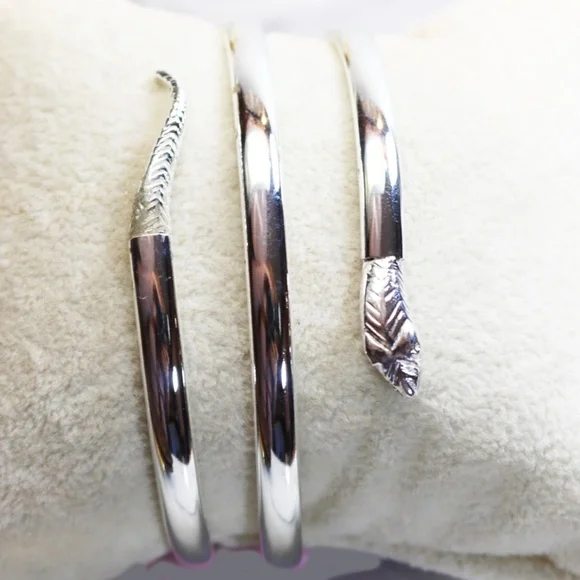 🆕 Sterling Silver Snake Wraparound Bracelet